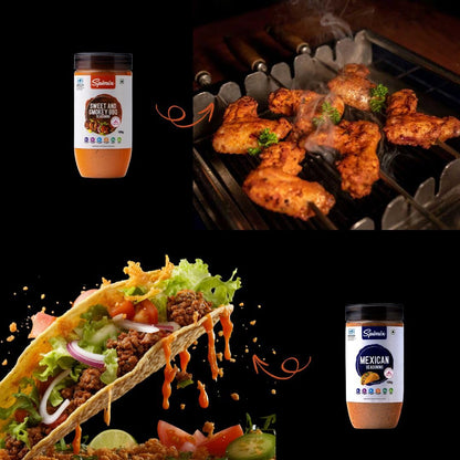 Spimix BBQ Lovers Combo | Sweet Smokey BBQ & Mexican Seasoning with Vitamins