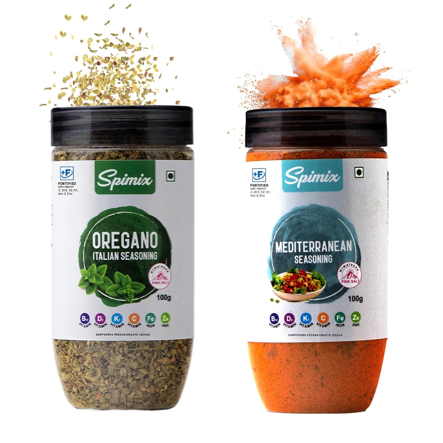 Spimix Herb & Aroma Duo | Oregano & Mediterranean Seasoning with added Vitamins
