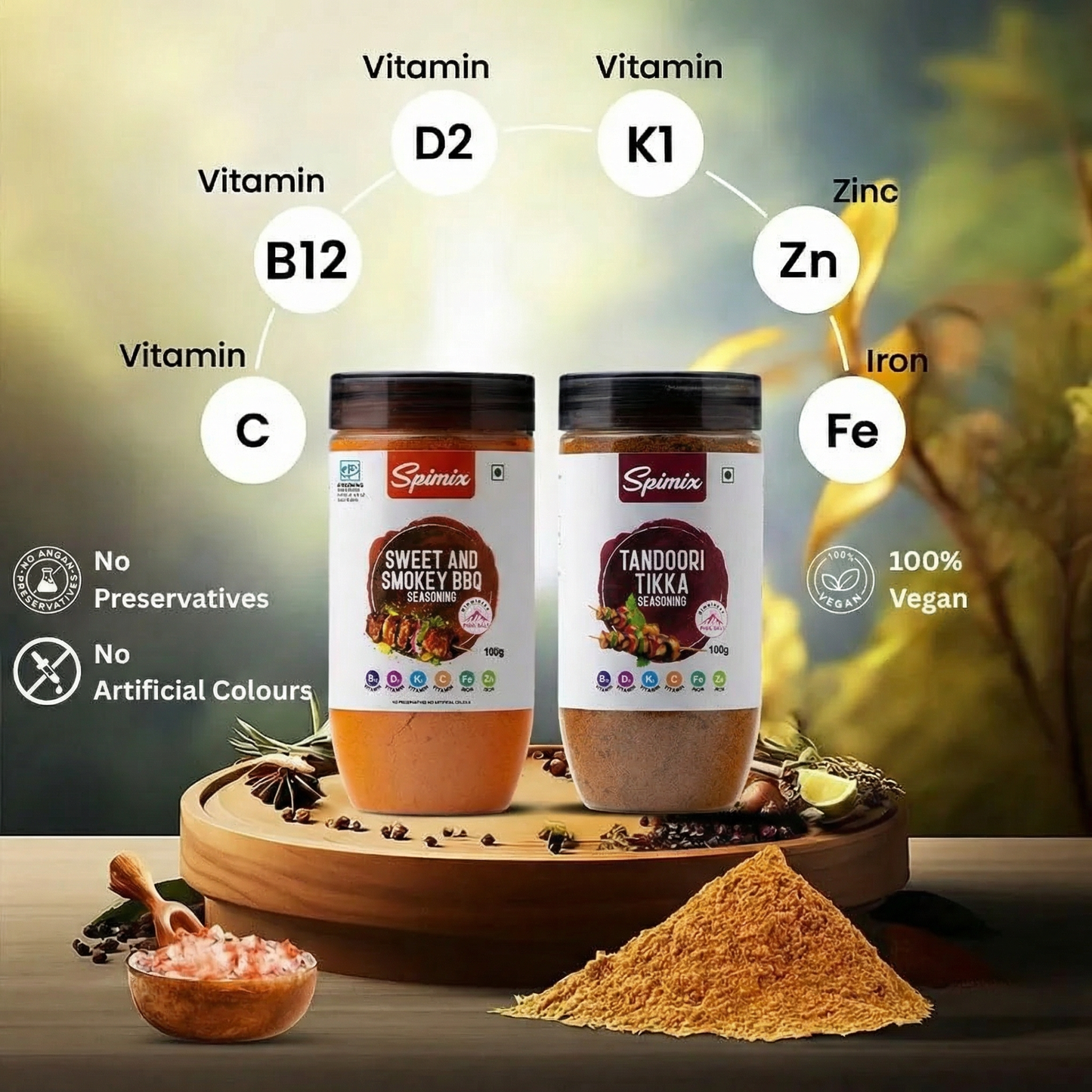 Spimix Bbq Combo | Sweet Smokey Bbq & Tandoori Tikka  With Vitamins